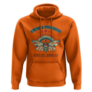 Cicada Invasion Reunion Tour Summer 2024 Hoodie Vintage Broods XIX & XIII Boho Style TS11 Orange Print Your Wear