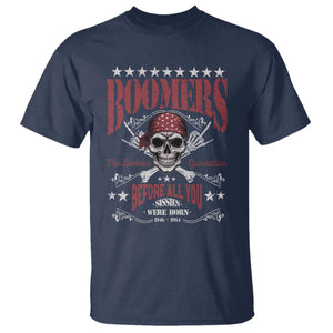 Boomers The Badass Generation Before All You Sissies Were Born T Shirt Baby Boomers Generation Skull TS11 Navy Print Your Wear