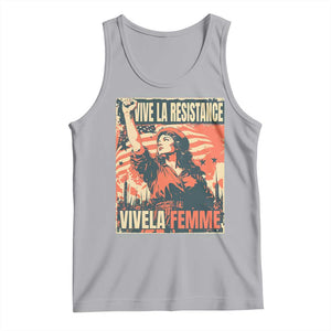 Vive La Resistance Vivela Femme Tank Top Feminist Women's Right Political Sattire TS11 Athletic Heather Print Your Wear
