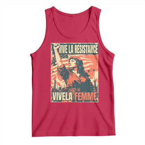 Vive La Resistance Vivela Femme Tank Top Feminist Women's Right Political Sattire TS11 Red Print Your Wear