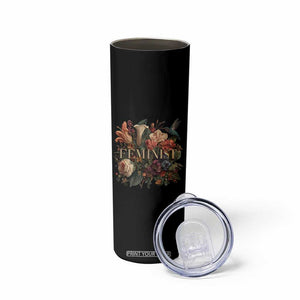 Pro Feminist Women's Rights Vintage Retro Flower Skinny Tumbler TS11 Print Your Wear