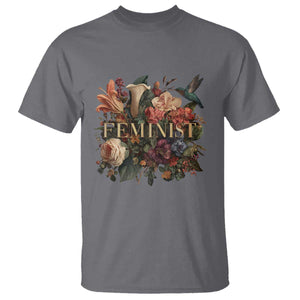 Pro Feminist Women's Rights Vintage Retro Flower T Shirt TS11 Charcoal Print Your Wear