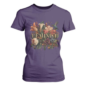 Pro Feminist Women's Rights Vintage Retro Flower T Shirt For Women TS11 Purple Print Your Wear
