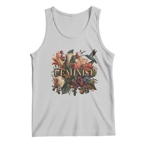 Pro Feminist Women's Rights Vintage Retro Flower Tank Top TS11 Ash Print Your Wear