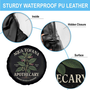 Aqua Tofana Apothecary Spare Tire Cover Feminist Woman Owned And Operated TS11 Print Your Wear