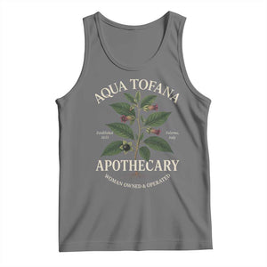 Aqua Tofana Apothecary Tank Top Feminist Woman Owned And Operated TS11 Black Heather Print Your Wear
