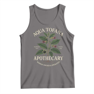 Aqua Tofana Apothecary Tank Top Feminist Woman Owned And Operated TS11 Deep Heather Print Your Wear