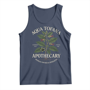 Aqua Tofana Apothecary Tank Top Feminist Woman Owned And Operated TS11 Navy Print Your Wear