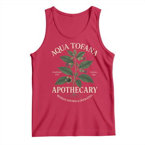 Aqua Tofana Apothecary Tank Top Feminist Woman Owned And Operated TS11 Red Print Your Wear