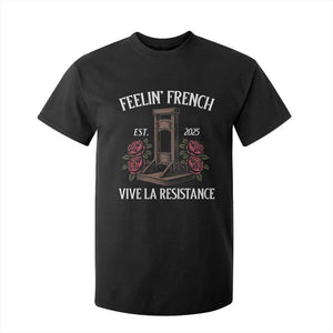 Funny Feelin French Vive La Resistance 2025 T Shirt For Kid Vintage Rose Guillotine TS11 Black Print Your Wear