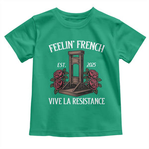 Funny Feelin French Vive La Resistance 2025 Toddler T Shirt Vintage Rose Guillotine TS11 Irish Green Print Your Wear