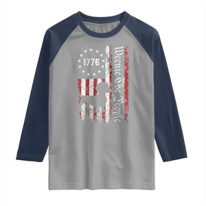 Funny 4th Of July Dachshund Lover Raglan Shirt Weenie The People American Flag TS11 Sport Gray Navy Print Your Wear