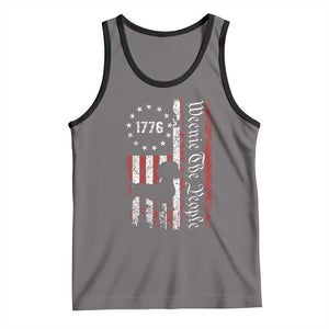 Funny 4th Of July Dachshund Lover Tank Top Weenie The People American Flag TS11 Deep Heather Black Print Your Wear