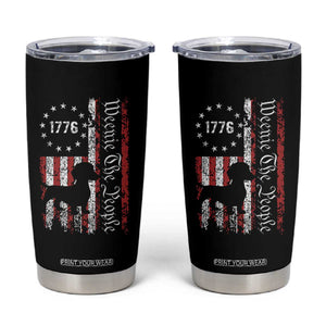 Funny 4th Of July Dachshund Lover Tumbler Cup Weenie The People American Flag TS11 Black Print Your Wear