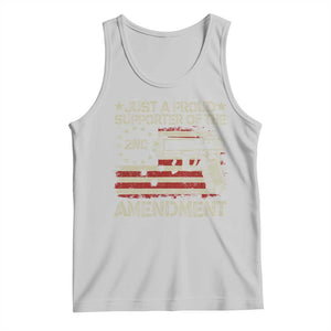 Just A Proud Supporter Of The 2nd Amendment Tank Top Gun Owner American Flag TS11 Ash Print Your Wear