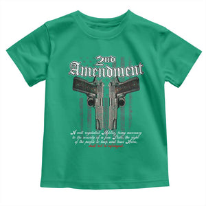 2nd Amendment Pro Gun Toddler T Shirt Gun Rights Shall Not Be Infringed Patriotic American Flag TS11 Irish Green Print Your Wear