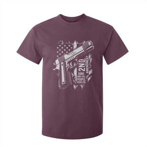 Guns Dont Kill People Do T Shirt For Kid 2nd Amendment American Flag TS11 Maroon Print Your Wear