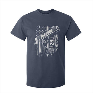 Guns Dont Kill People Do T Shirt For Kid 2nd Amendment American Flag TS11 Navy Print Your Wear