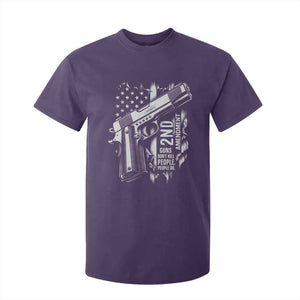 Guns Dont Kill People Do T Shirt For Kid 2nd Amendment American Flag TS11 Purple Print Your Wear