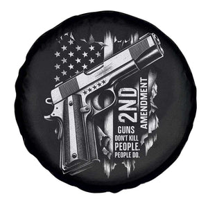 Guns Dont Kill People Do Spare Tire Cover 2nd Amendment American Flag TS11 Print Your Wear