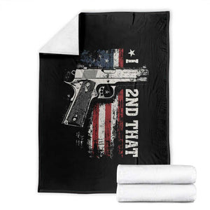 I 2nd That Second Amendment Throw Blanket Pro Gun American Flag Patriotic TS11 Black Print Your Wear