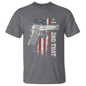 I 2nd That Second Amendment T Shirt Pro Gun American Flag Patriotic TS11 Charcoal Print Your Wear
