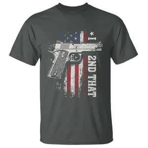 I 2nd That Second Amendment T Shirt Pro Gun American Flag Patriotic TS11 Dark Heather Print Your Wear