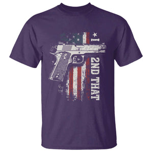 I 2nd That Second Amendment T Shirt Pro Gun American Flag Patriotic TS11 Purple Print Your Wear