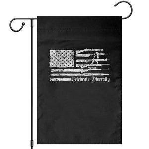 Funny Pro Gun Celebrate Diversity Garden Flag 2nd Amendment Vintage American Flag TS11 Black Print Your Wear