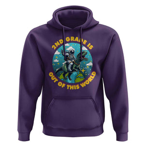 Funny Back To School Space Hoodie 1ST Grade Is Out Of This World Dinosaur Astronaut Planet TS11 Purple Print Your Wear