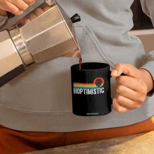 Funny Hops Craft Beer Lover Coffee Mug Hoptimistic Retro Vintage Home Brewing TS11 Print Your Wear
