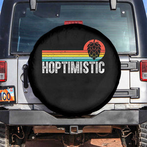 Funny Hops Craft Beer Lover Spare Tire Cover Hoptimistic Retro Vintage Home Brewing TS11 No hole Black Print Your Wear