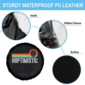 Funny Hops Craft Beer Lover Spare Tire Cover Hoptimistic Retro Vintage Home Brewing TS11 Print Your Wear