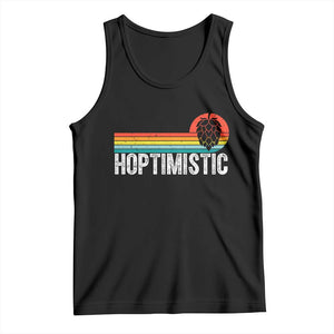 Funny Hops Craft Beer Lover Tank Top Hoptimistic Retro Vintage Home Brewing TS11 Black Print Your Wear