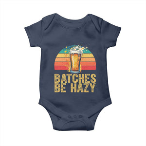 Funny Batches Be Hazy Baby Onesie Craft Beer For Home Brewing TS11 Navy Print Your Wear