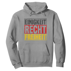 Proud Germany Hoodie Einigkeit Recht Freiheit German Flag TS11 Sport Gray Print Your Wear