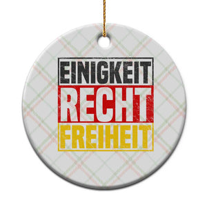 Proud Germany Ceramic Ornament Einigkeit Recht Freiheit German Flag TS11 1pc Christmas Plaid Print Your Wear