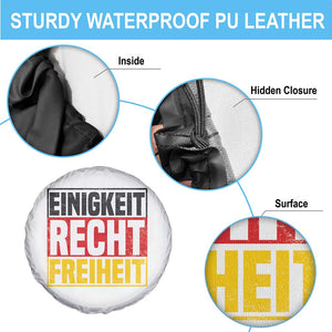 Proud Germany Spare Tire Cover Einigkeit Recht Freiheit German Flag TS11 Print Your Wear