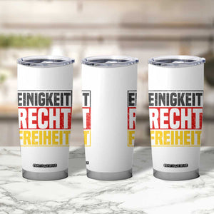 Proud Germany Tumbler Cup Einigkeit Recht Freiheit German Flag TS11 Print Your Wear