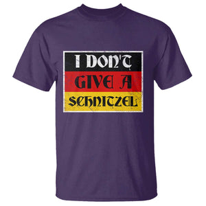 German Beer Drinking T Shirt I Don't Give A Schnitzel Oktoberfest TS11 Purple Print Your Wear