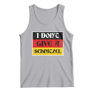 German Beer Drinking Tank Top I Don't Give A Schnitzel Oktoberfest TS11 Athletic Heather Print Your Wear