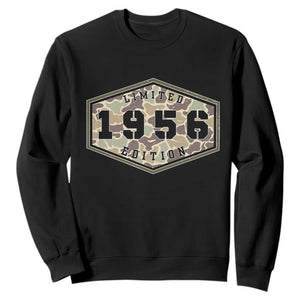 70th Birthday Hunting Sweatshirt 1956 Limited Edition Vintage Camouflage Gifts For Turning 70