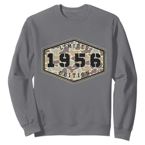 70th Birthday Hunting Sweatshirt 1956 Limited Edition Vintage Camouflage Gifts For Turning 70