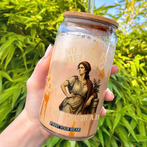 No One is Helping Martha 30 AD Funny Christian Glass Can