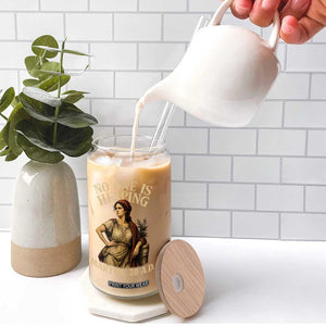No One is Helping Martha 30 AD Funny Christian Glass Can