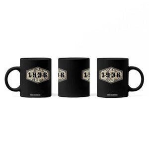 90th Birthday Hunting Coffee Mug 1936 Limited Edition Vintage Camouflage Gifts For Turning 90