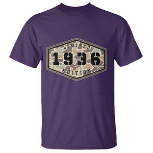90th Birthday Hunting T Shirt 1936 Limited Edition Vintage Camouflage Gifts For Turning 90