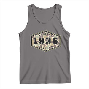 90th Birthday Hunting Tank Top 1936 Limited Edition Vintage Camouflage Gifts For Turning 90