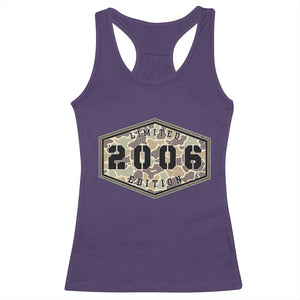 20th Birthday Hunting Racerback Tank Top 2006 Limited Edition Vintage Camouflage Gifts For Turning 20