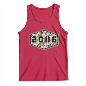 20th Birthday Hunting Tank Top 2006 Limited Edition Vintage Camouflage Gifts For Turning 20